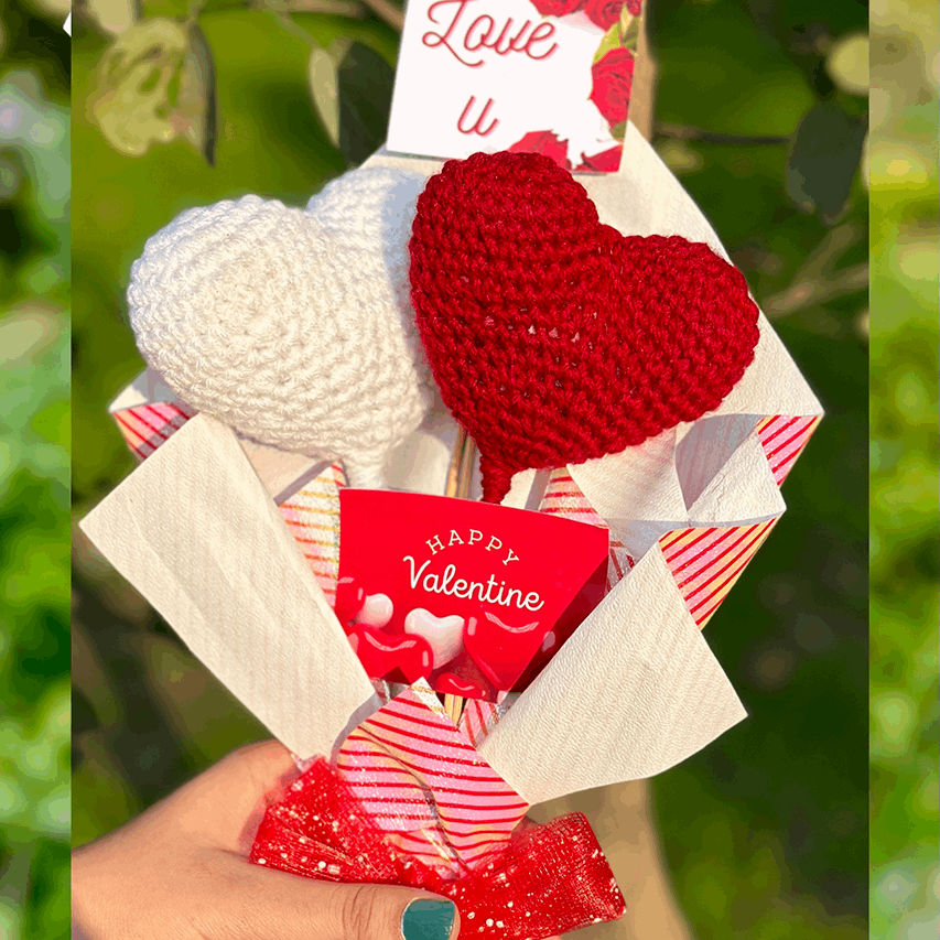 Heartfelt Crochet Bouque