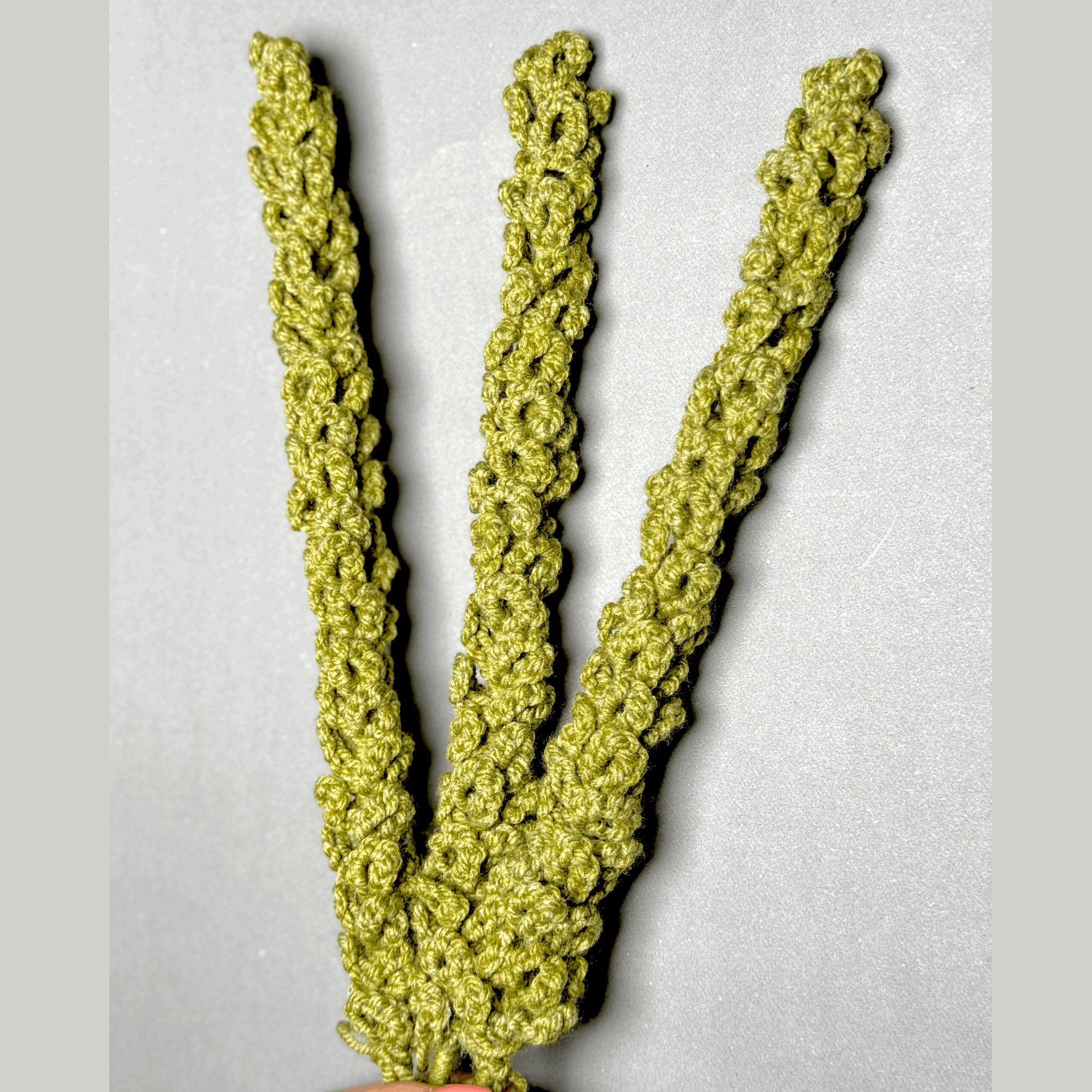 Crochet Olive Green Sticks