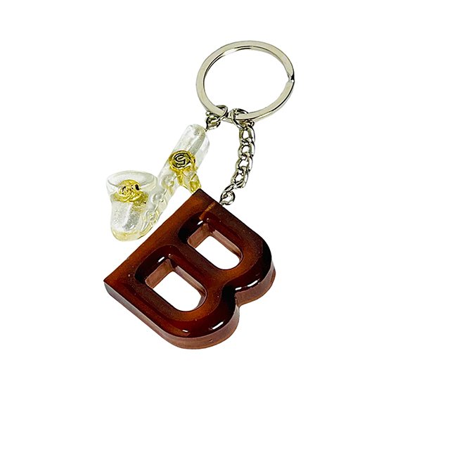 B Keychain - BR CRAFTS