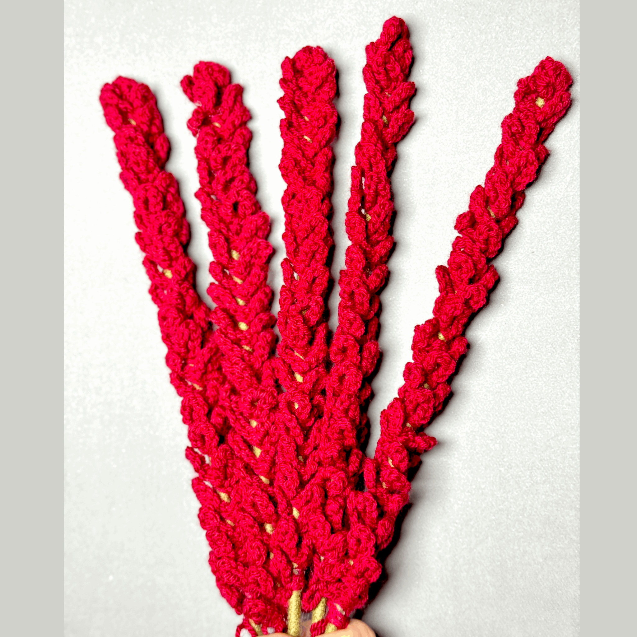 Crochet Red Sticks