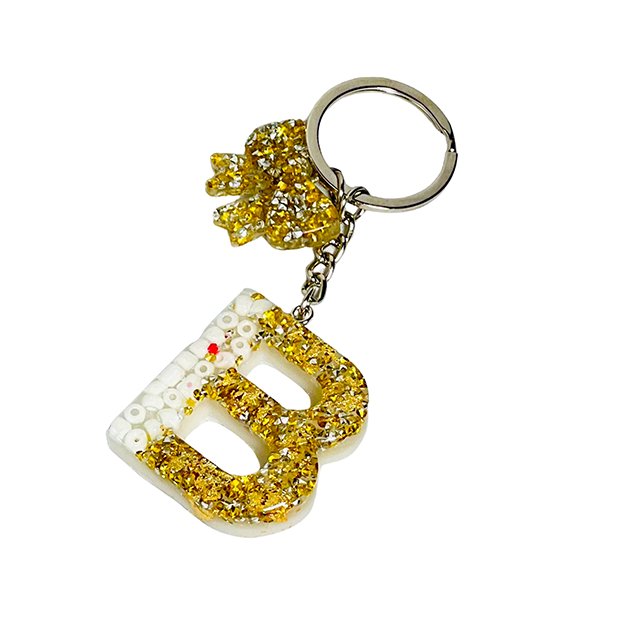 B Keychain - BR CRAFTS