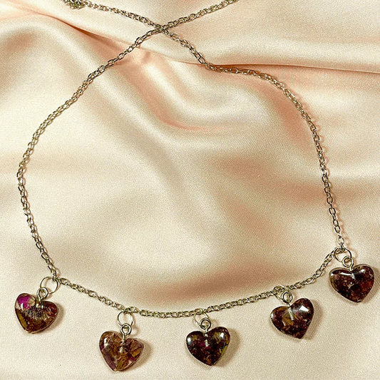 Heart Shape Resin Necklace