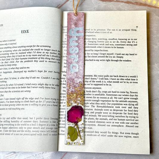 Resin Bookmark with Real Ferns