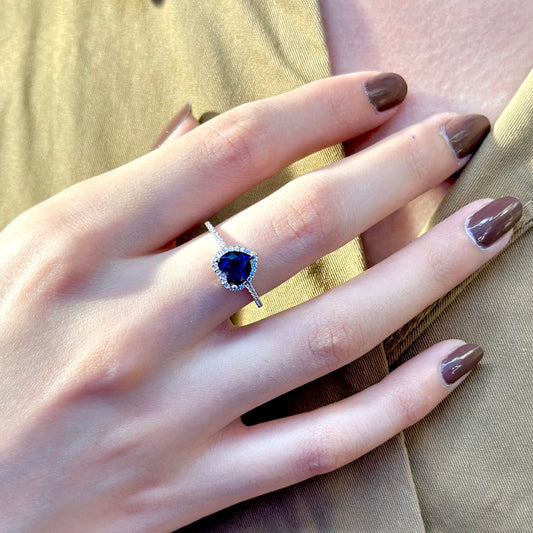 Royal Blue Love - 925 Silver Ring