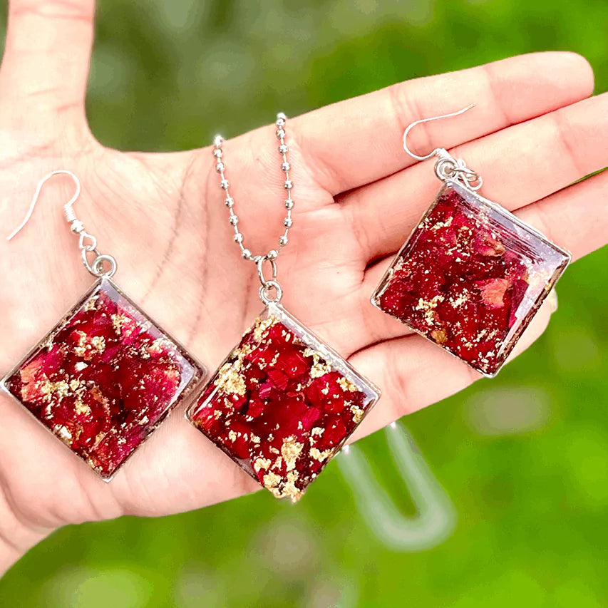 diamond Shape resin jewelry