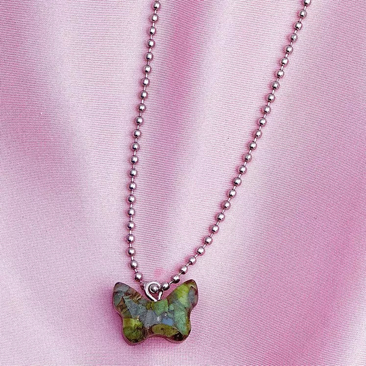 Butterfly Resin Necklace