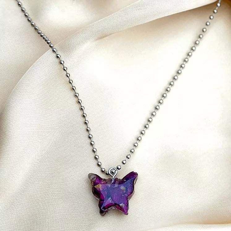 Butterfly Resin Necklace