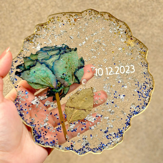 Eternal Rose Resin Coaster (6 inch)