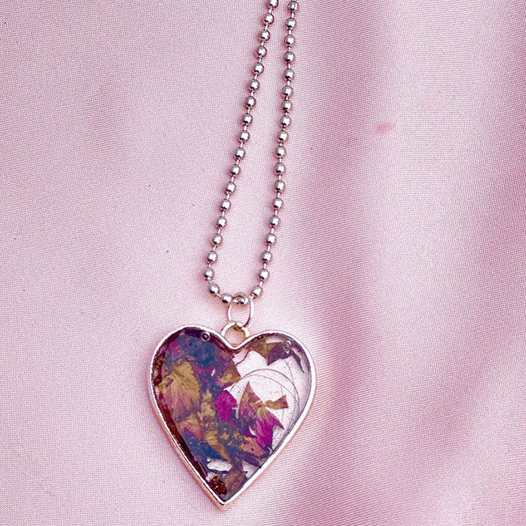 Heart Shape Resin Necklace