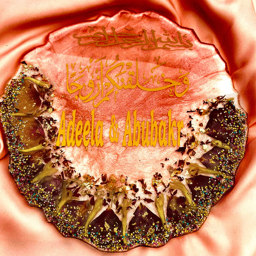 Preserved Flower Nikkah Plaque