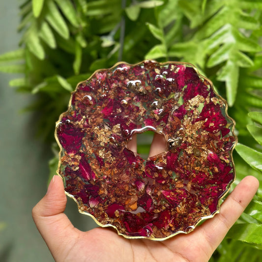 Petal & Chill Resin Coasters (5 inch)